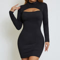 Sexy Cut Out Long Sleeve Dress